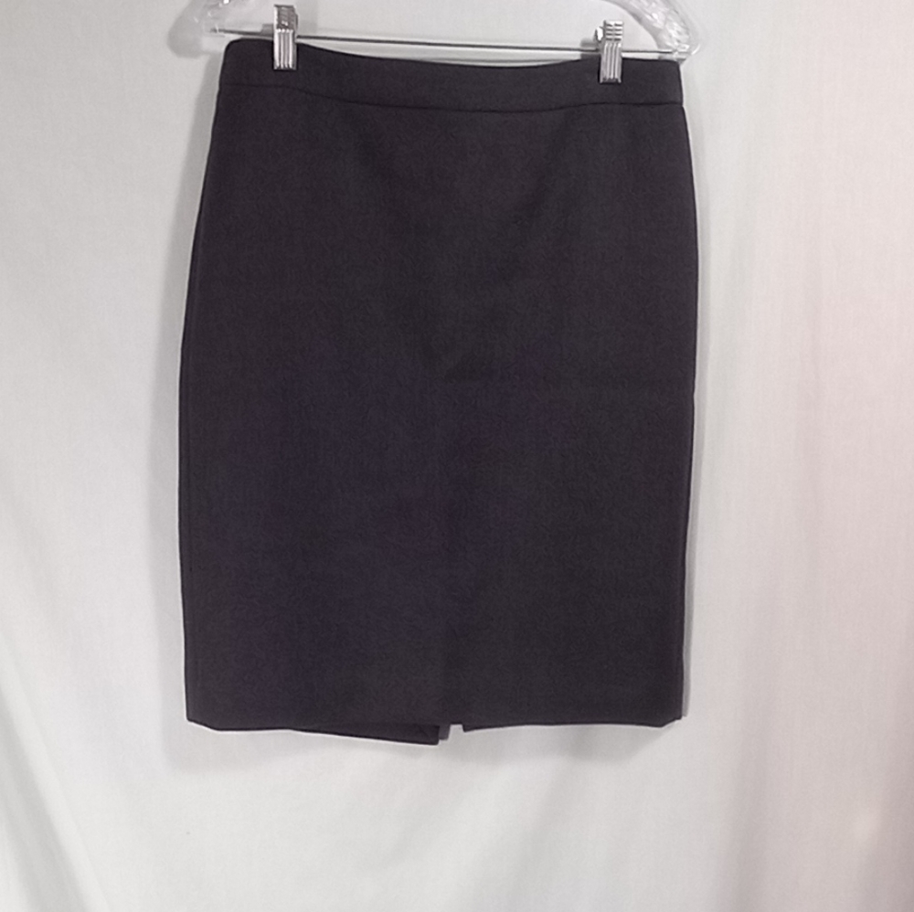J.Crew Charcoal Gray Wool No. 2 Pencil Skirt Size 8
